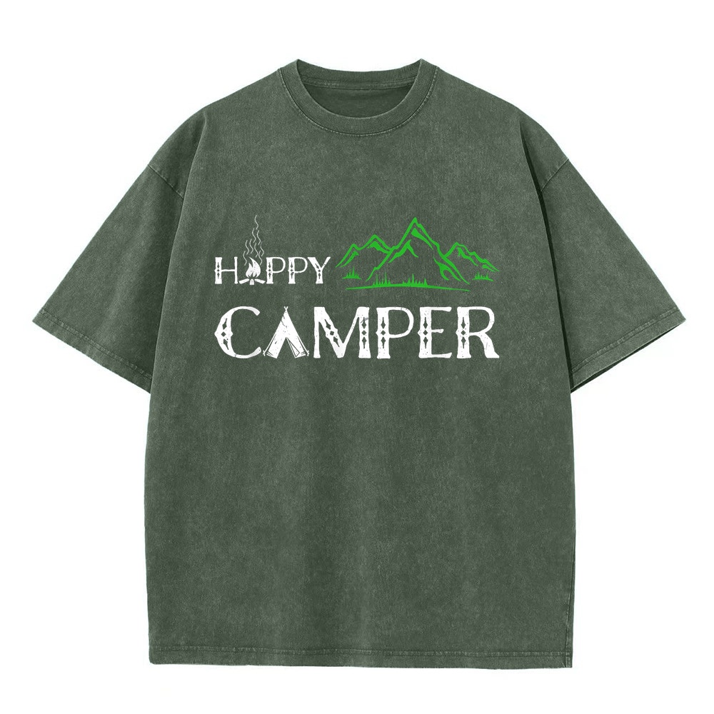 Summer Clothing Women Canada - Kaos Happy Camper Camping untuk Pria