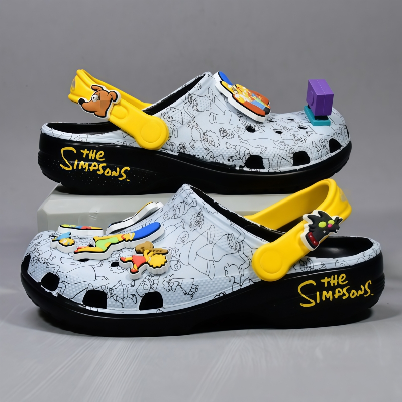 Summer Clothing Wraps - Sandal kartun anime The Simpsons, sandal