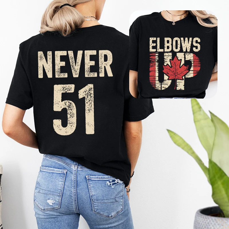 Summer Clothing Women Canada - Kaus Wanita Gambar Cetak Kanada Never