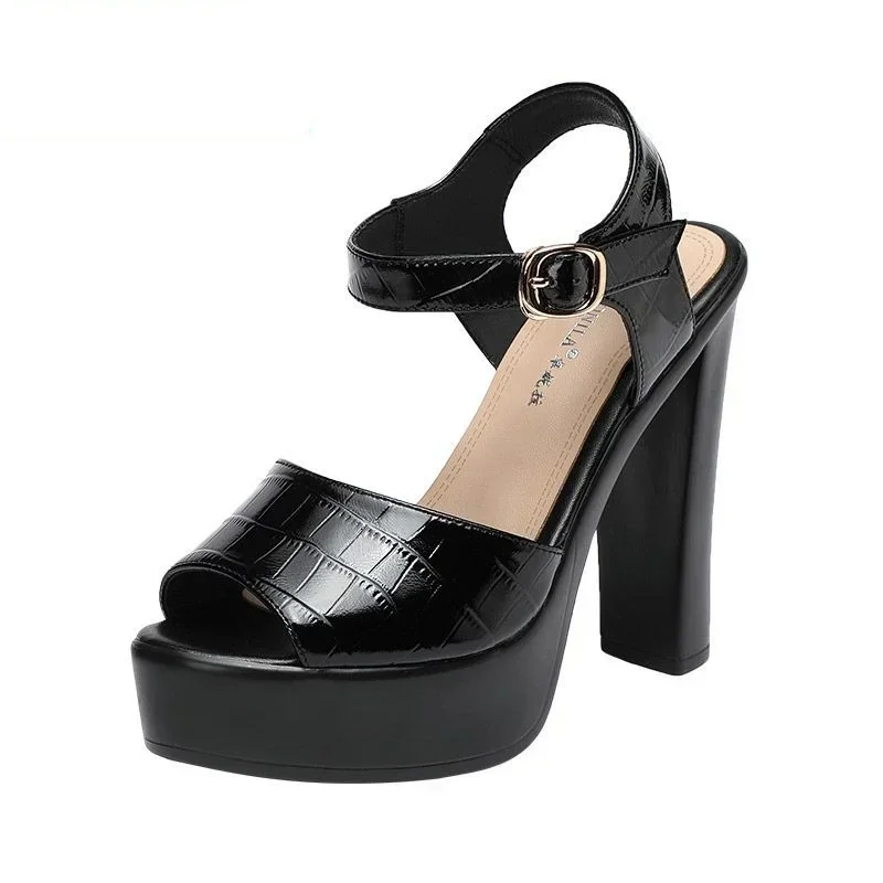 Summer Clothing Stores - Sandal Kulit Asli Fashion 10Cm 13Cm