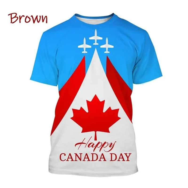 Summer Clothing Women Canada - I Love Canada bendera kaus grafis