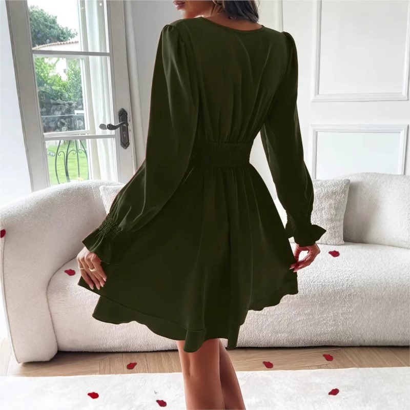 Gaun 2025 Pakaian Wanita Kerah - Summer Clothing Wraps ulasan dan harga