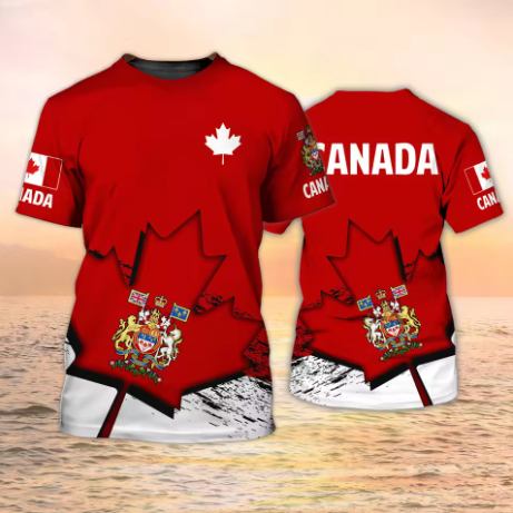 Kaos Kanada dengan Emblem Bend - Summer Clothing Women Canada ulasan dan harga