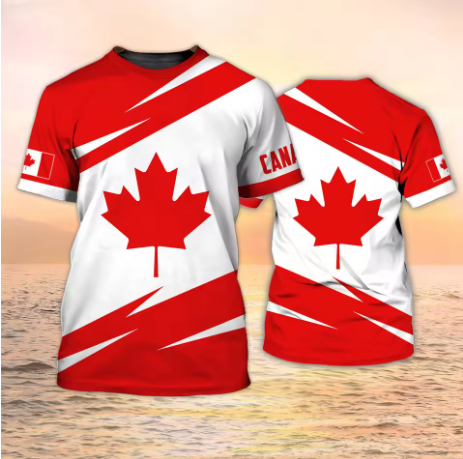 Kaos Kanada dengan Emblem Bend - Summer Clothing Women Canada ulasan dan harga