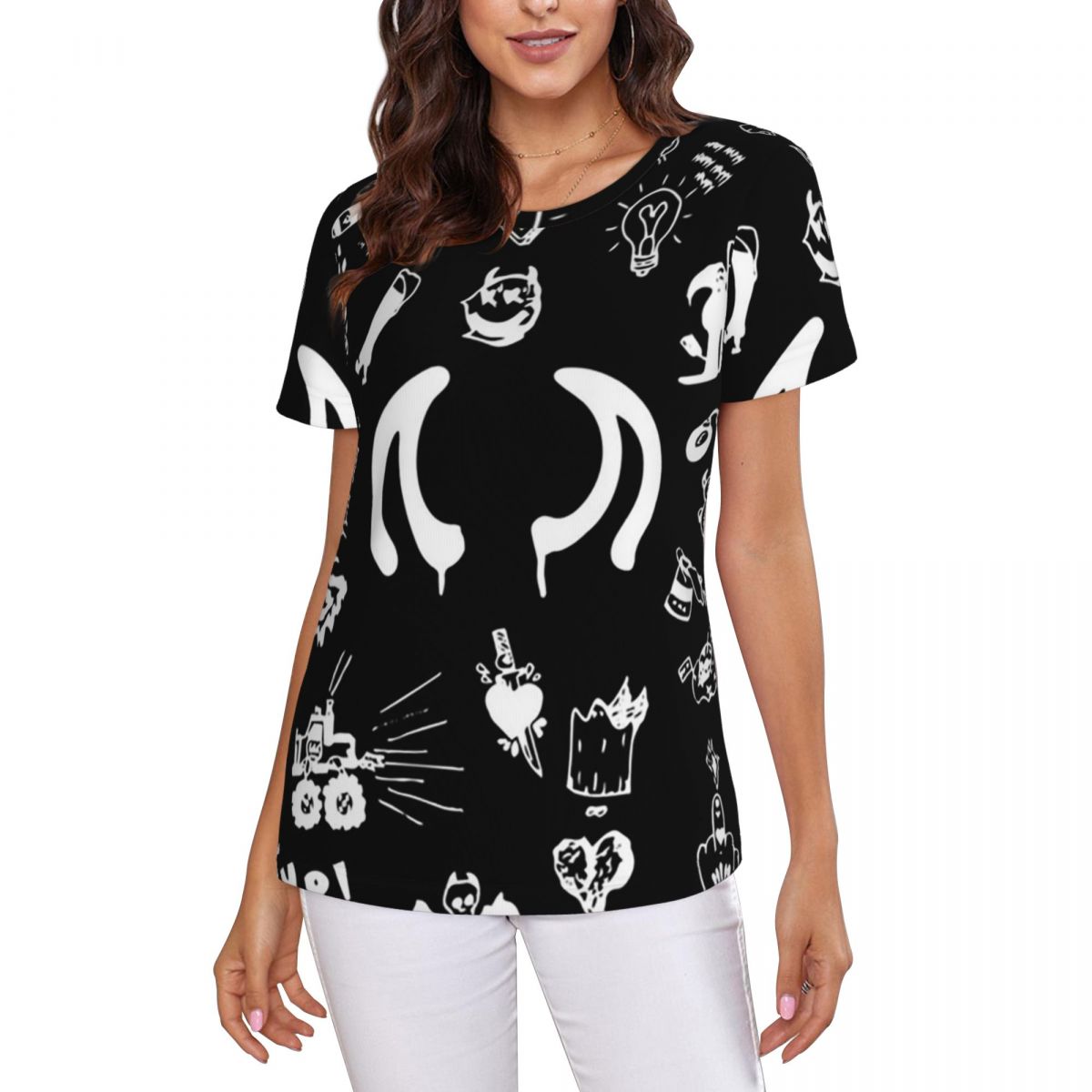 Kaos Gambar Tato Yungblud Wani - Summer Clothing Drawing ulasan dan harga